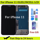 100% TEST OLED for iphone 11 LCD Display Touch Screen Digitizer Assembly With 3D Touch for iPhone 11 LCD Replacement